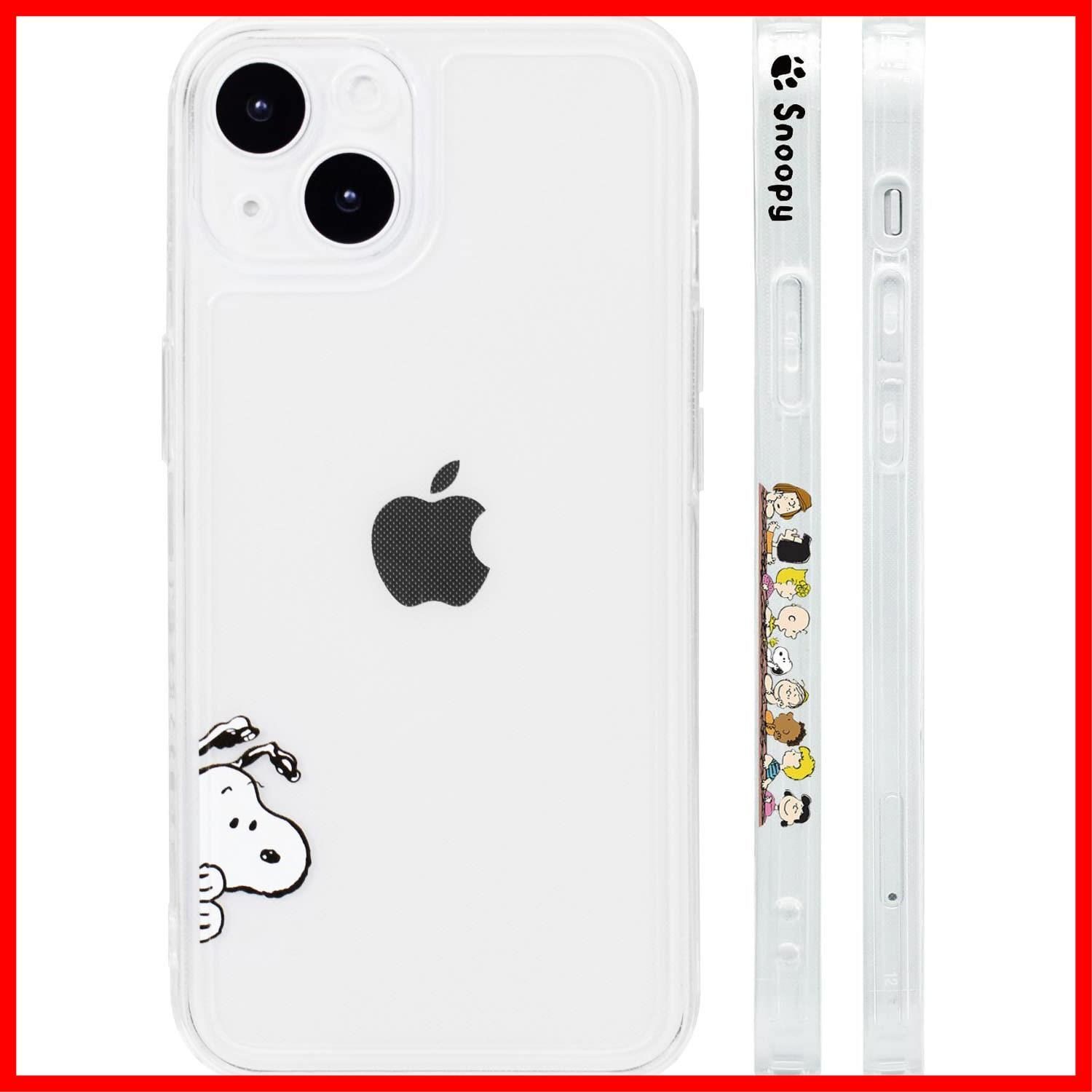 【人気商品】用 ケース キャラクター スマホケース 萌えキャラ可愛い スマートフォンケース iPhone14 カバー レンズ保護 防キズ 高耐久性 ワイヤレス充電対応 スヌーピー アンチ指紋 良質テク