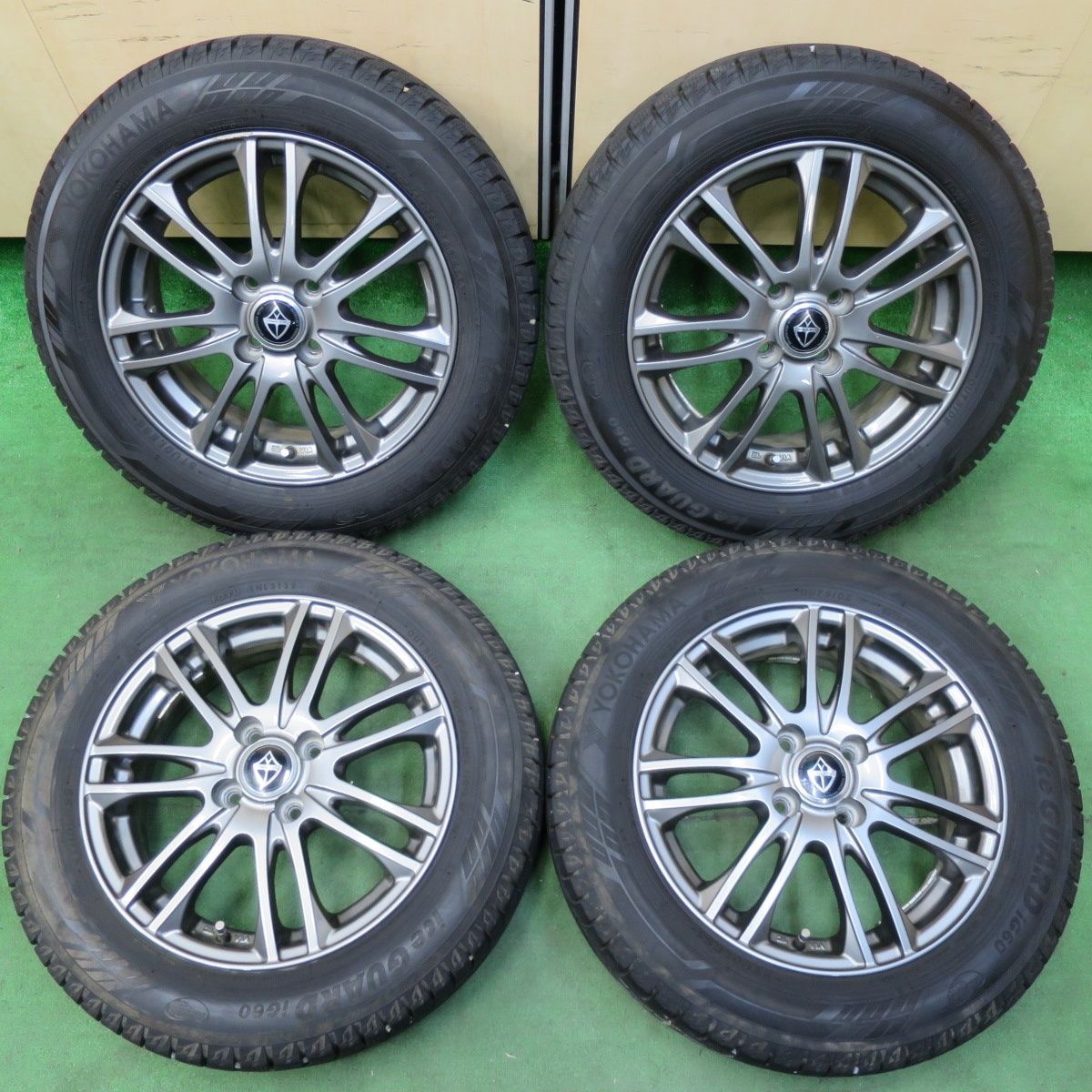 [送料無料] バリ溝！22年！9.5分★スタッドレス 175/65R15 ヨコハマ アイスガード iG60 VELVA ヴェルヴァ 15インチ PCD100/4H★4112006イス