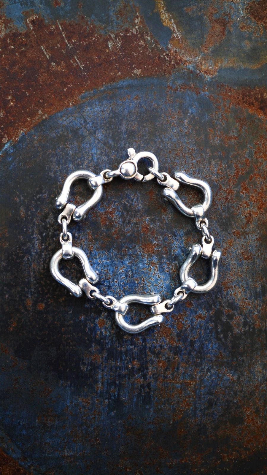 VINTAGE TIFFANY-Co. ティファニー ホースシュー リンク ブレスレット シルバー925 ヴィンテージ メンズ