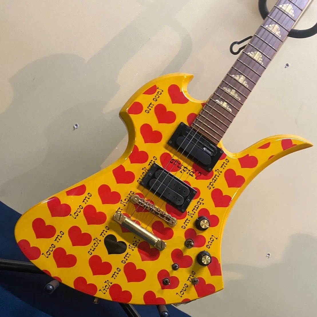 美品　hide イエローハート MG145S Burny MG-145S HY ~Yellow Heart~【hide Signature Model】 税込