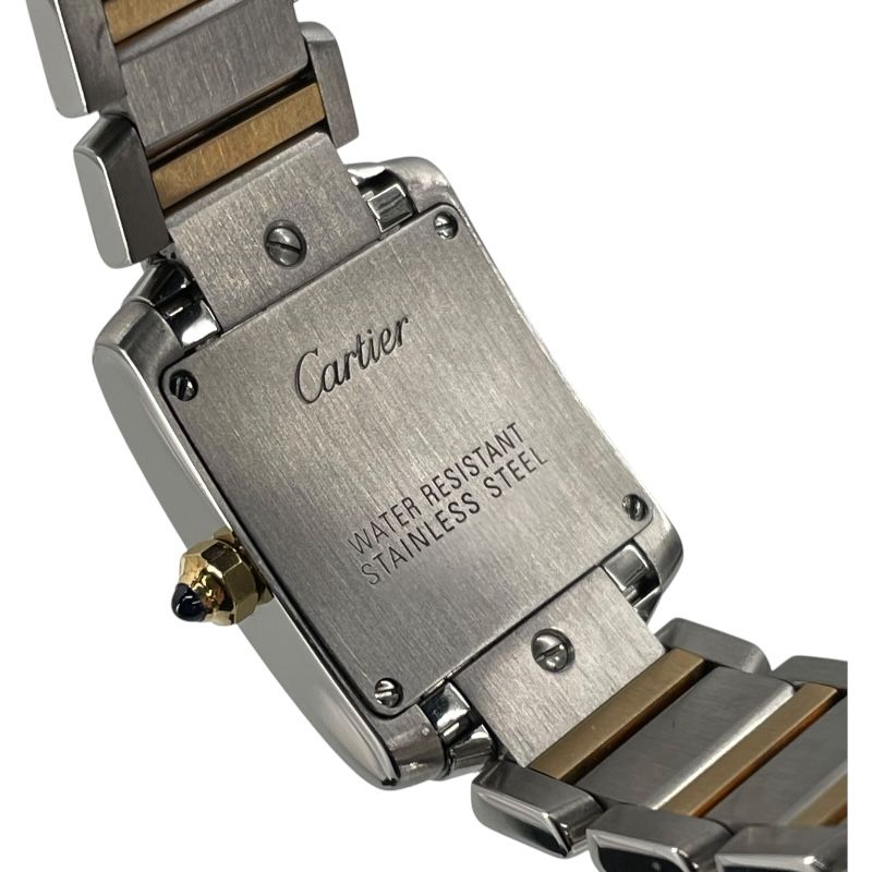 カルティエ Cartier タンク フランセーズ SM W51007Q4 アイボリー SS  