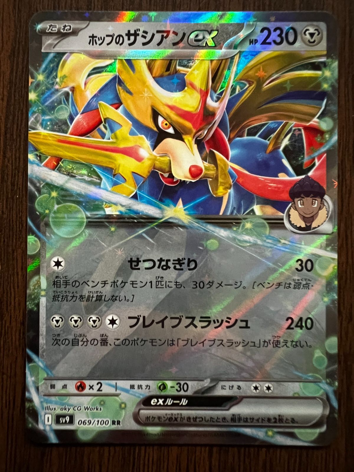 ポケモンカード バトルパートナーズ ホップのザシアンex