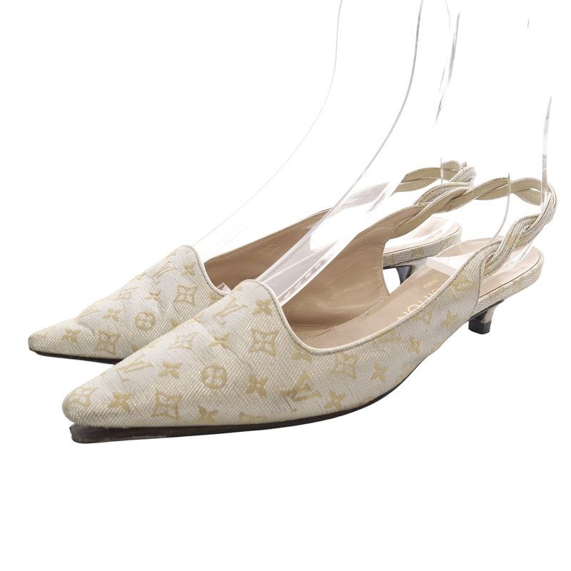 ルイヴィトン LOUIS VUITTON モノグラム パンプス ポインテッド
