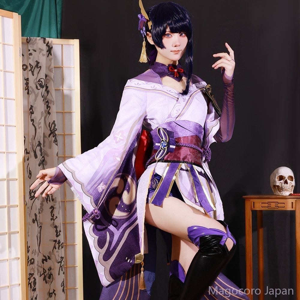 猫屋製】原神 雷電将軍 コスプレ衣装 コスチューム cosplay ウイッグ