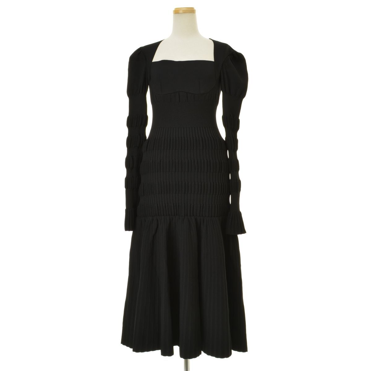 FETICO】23AW FTC234-0709 STRIPE KNIT MIDI DRESS マキシ長袖ワンピース - メルカリ