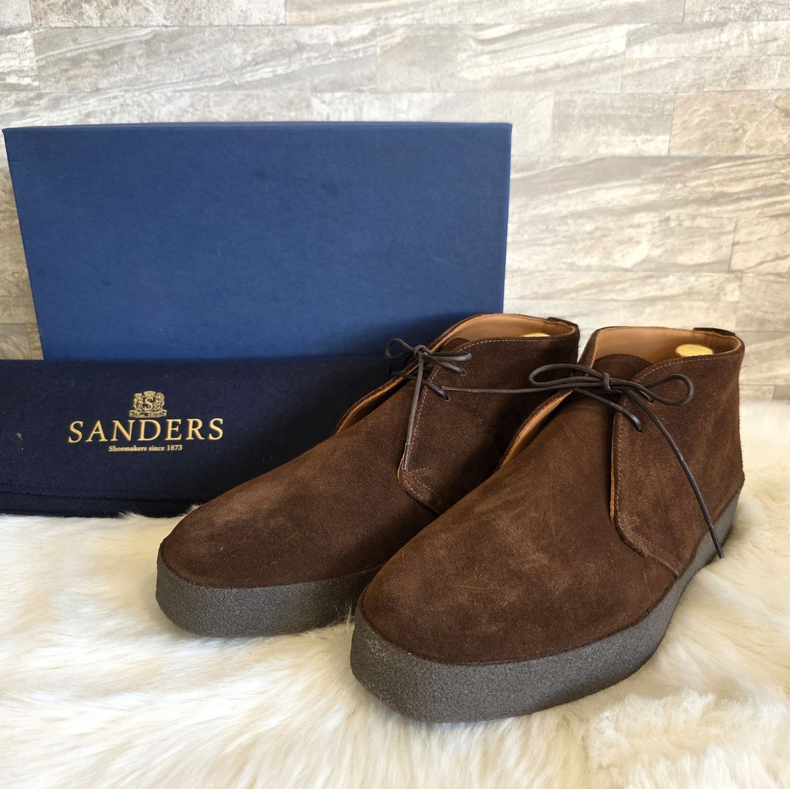 ☆SANDERS（サンダース) 9877PSS BRIT CHUKKA ブリットチャッカ ダーク