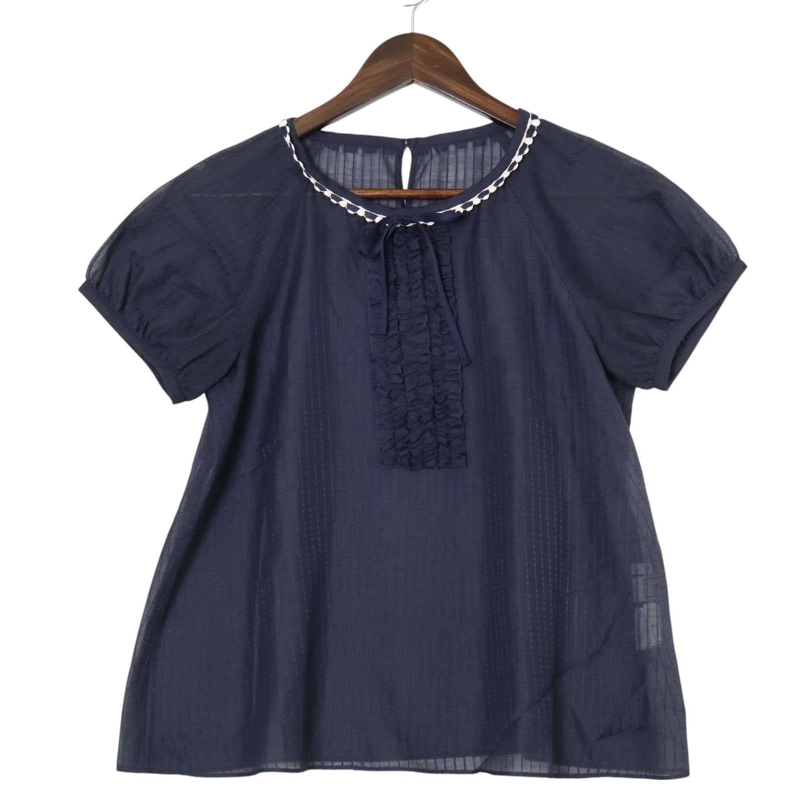 Anatelier アナトリエ ブラウス 新品】anatelier アナトリエ レース ブラウス コットン 刺繍