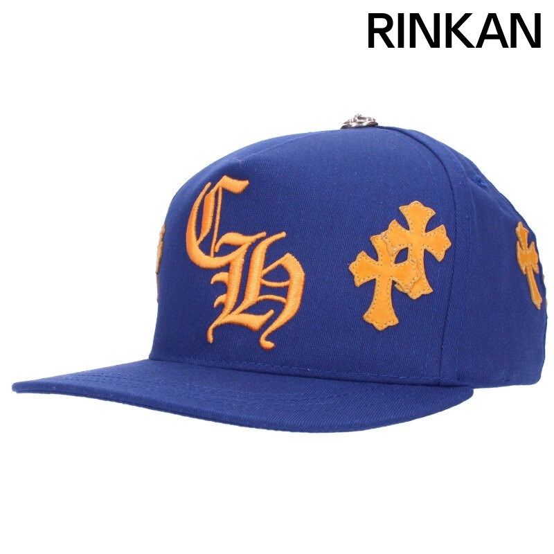 クロムハーツ CH HAT クロスパッチベースボールキャップ帽子 メンズ クロムハーツ CH HAT CH刺繍クロスパッチベースボールキャップ