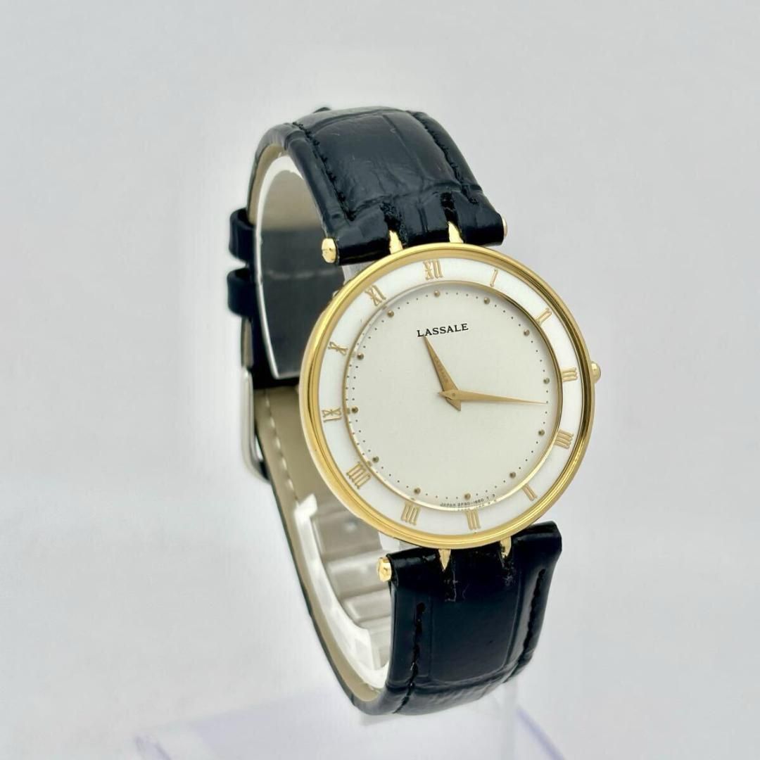 新品電池】SEIKO セイコー LASSALE ラサール メンズ ゴールド 腕時計