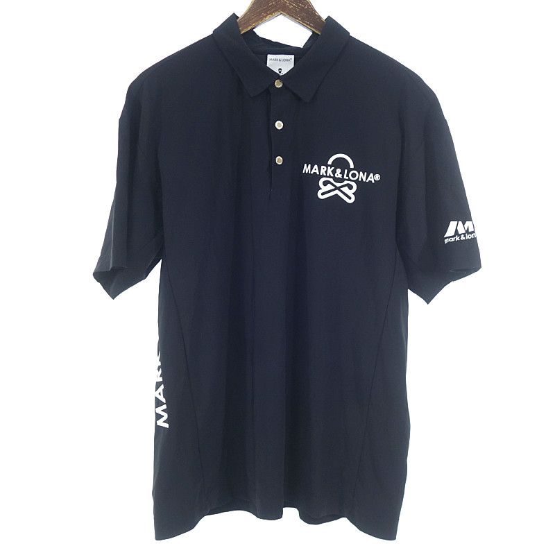 マークアンドロナ|MARKLONA GOLF OPTION PERFORMANCE POLO ポロ ブラックシャツ ブラック サイズ メンズ48