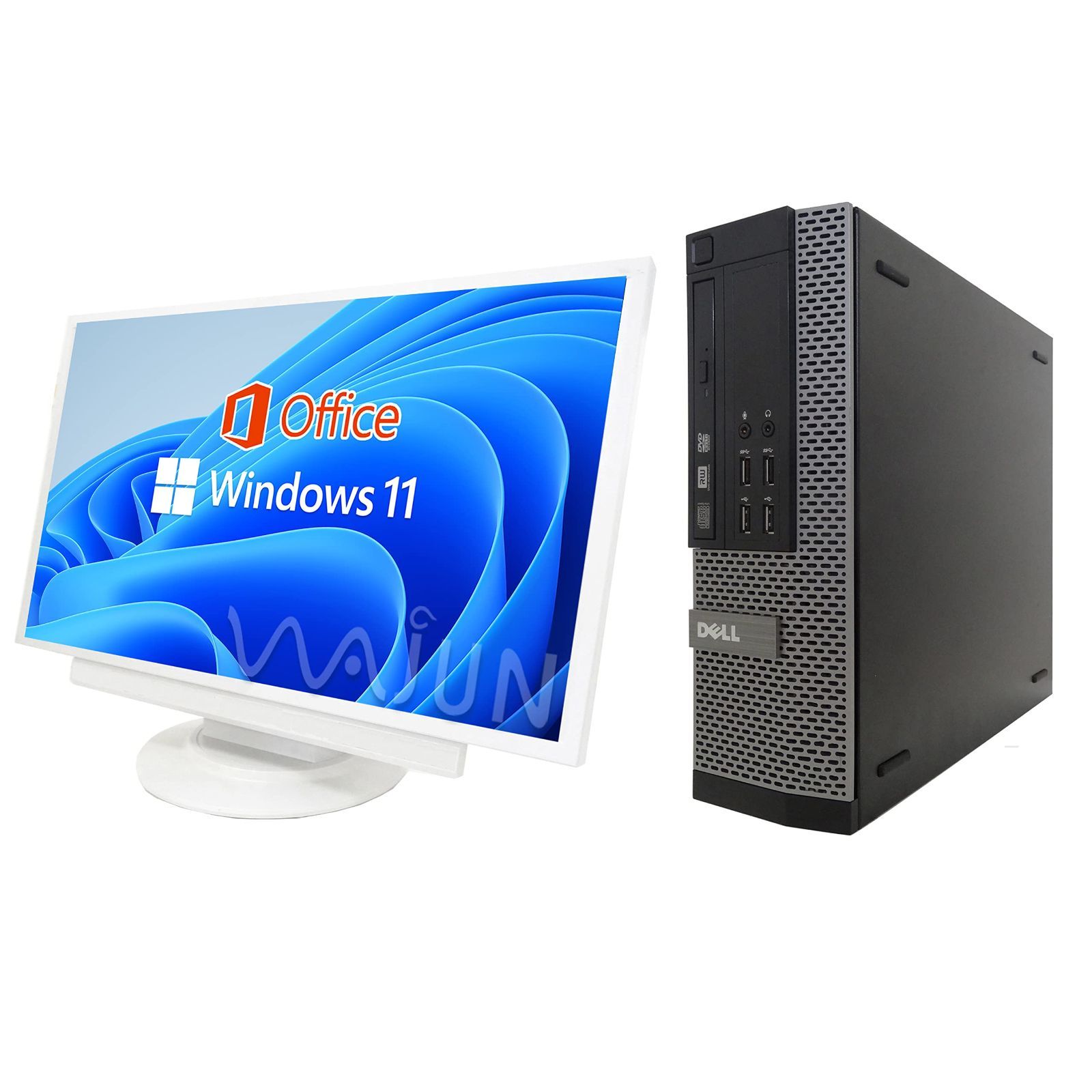 【人気商品】2019/Core Hu0026B i5-4570/wajunのWIFI/Bluetooth/DVD/16GB/256GB Office Pro/MS SSD 11 7020/22型液晶セット/Win (整備済み品) デスクトップPC DELL