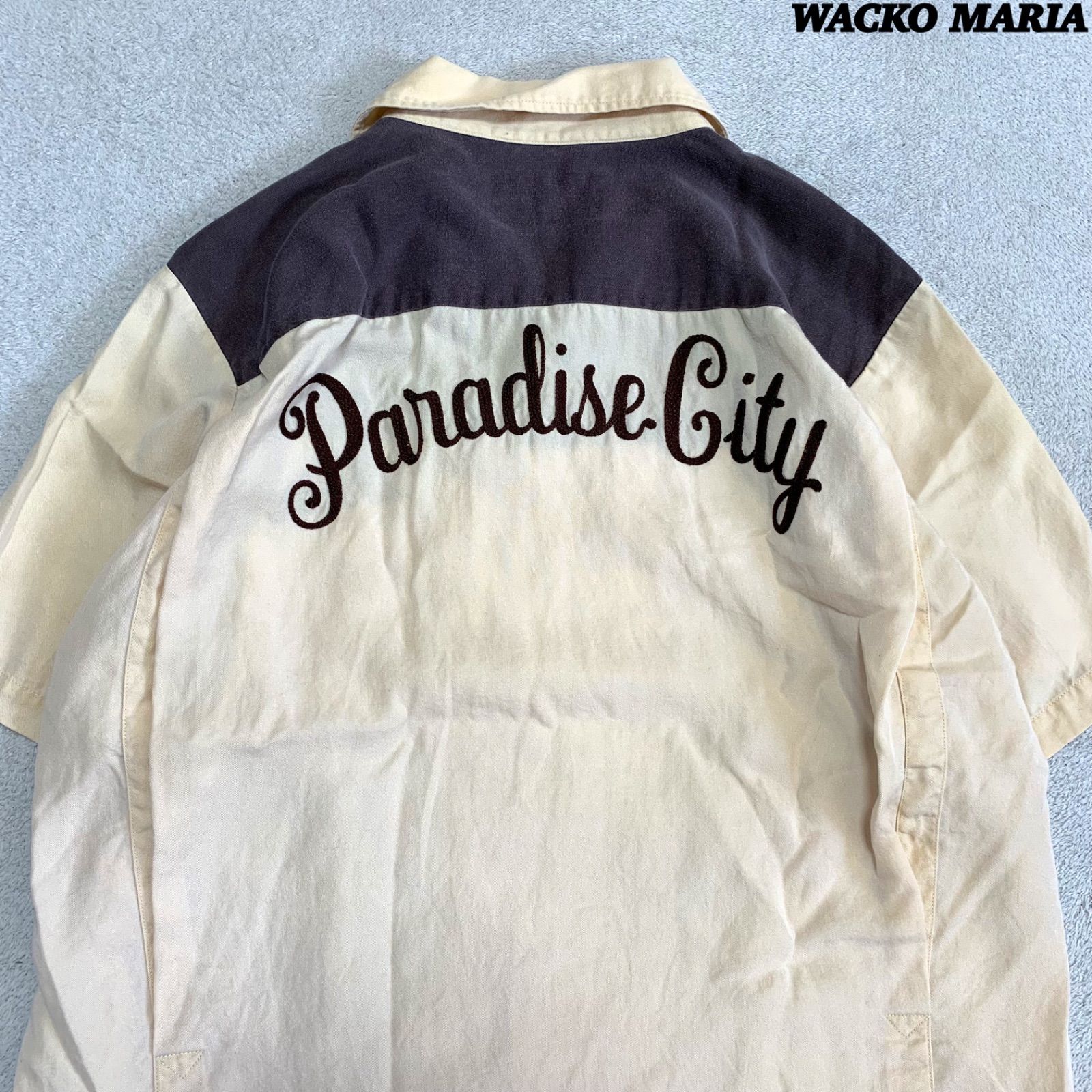 WACKO MARIA ワコマリア ボーリングシャツ 長袖 刺繍 WACKO MARIA ワコマリア ボーリングシャツ 刺繍 - メルカリ