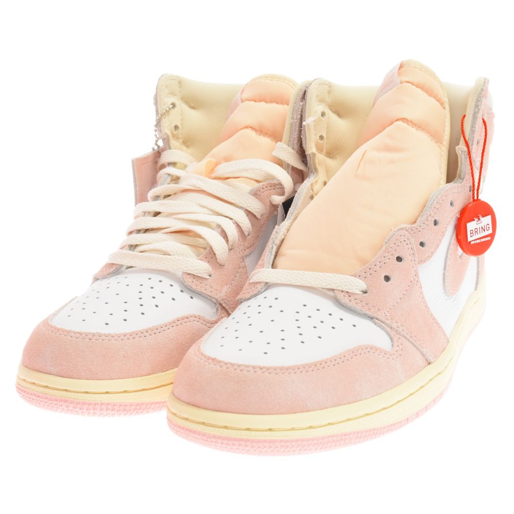 NIKE (ナイキ) WMNS AIR JORDAN 1 RETRO HIGH OG Washed Pink