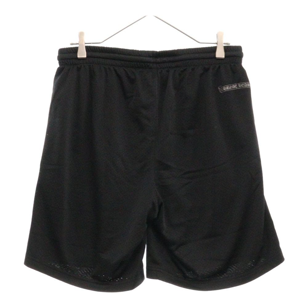 CHロゴプリントメッシュハーフパンツ ブラック