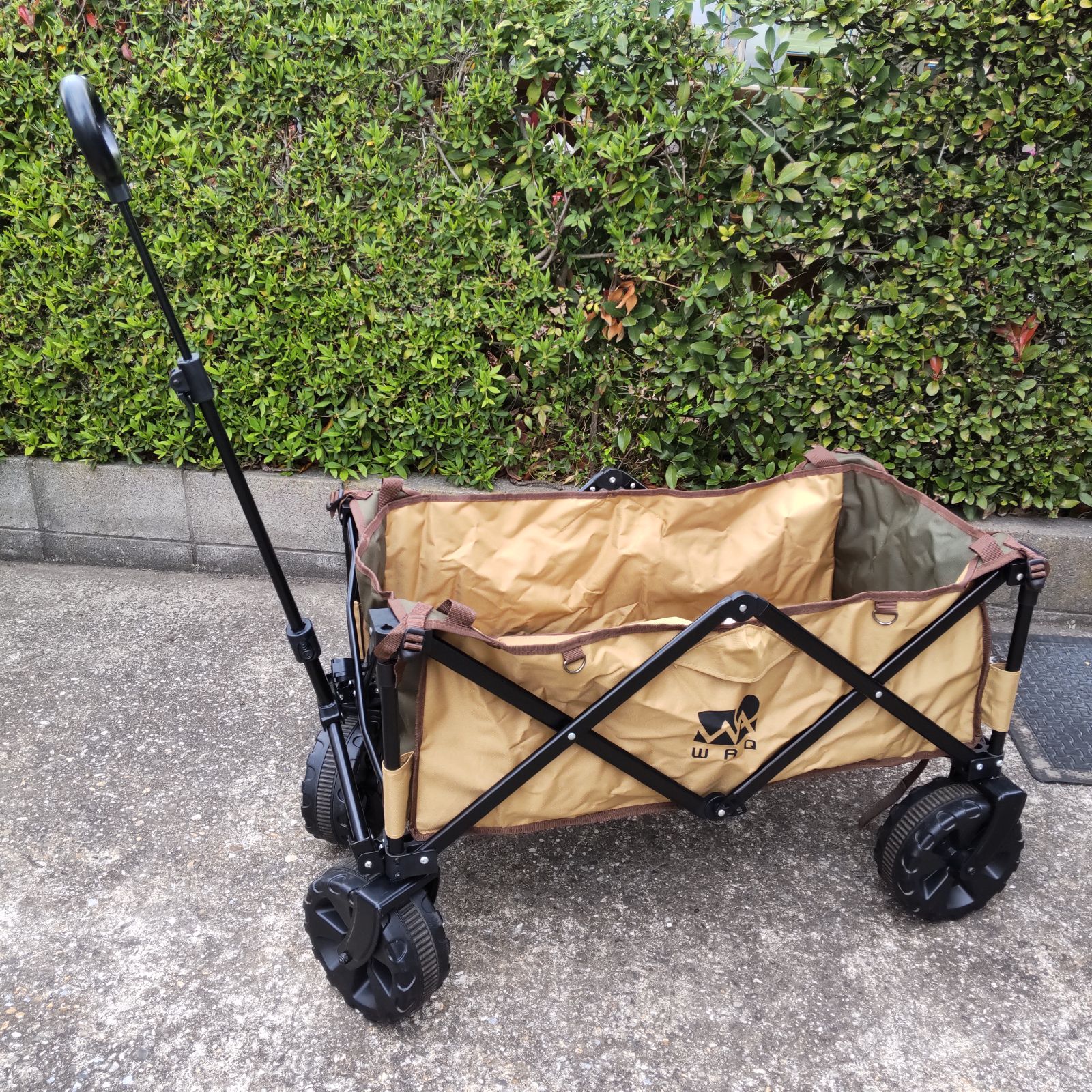 WAQ OUTDOOR WAGON ワック アウトドアワゴン 折りたたみキャリーワゴン キャンプグッズ 公園グッズ 大型キャリー L541