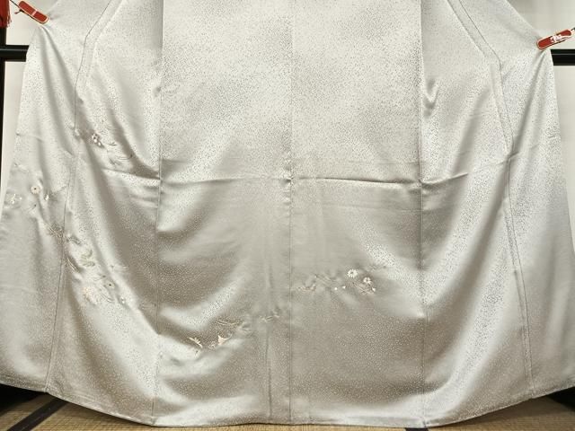 平和屋着物○極上 訪問着 総刺繍 吹き寄せ花文 金糸 正絹 逸品