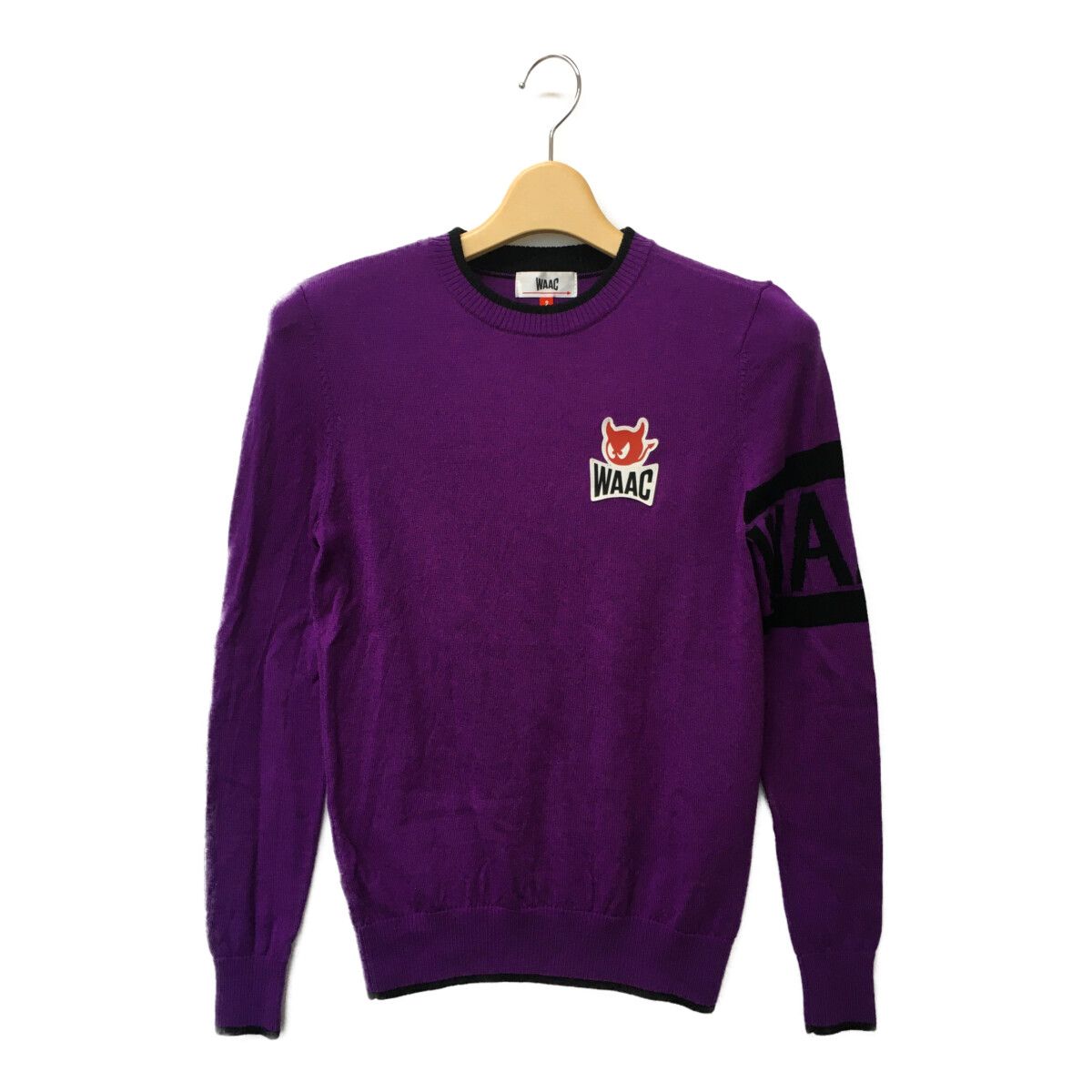 中古 レディース ワック WAAC セーター 2(M) 紫 パープル 長袖クルー
