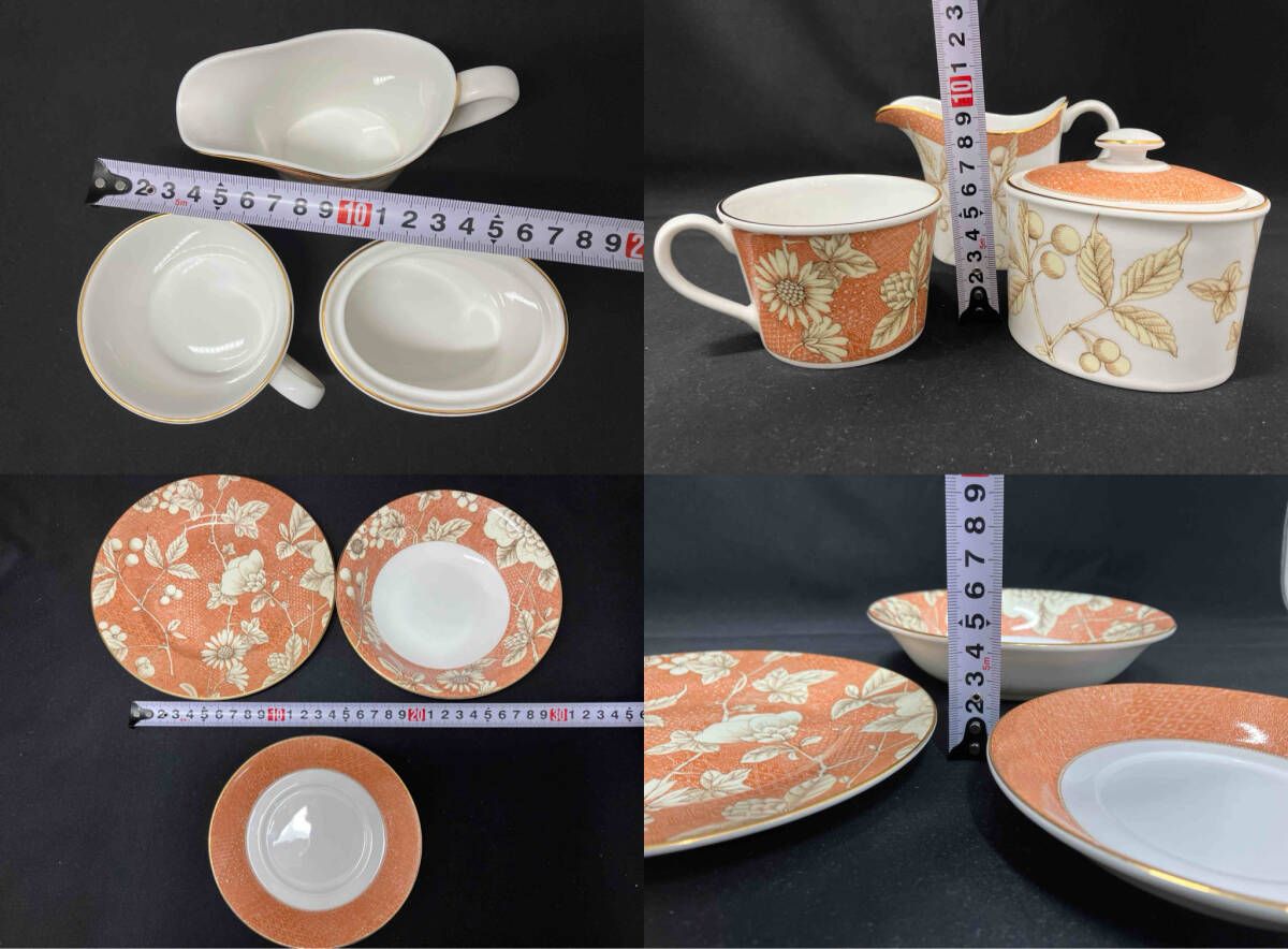食器 ティーポット 3点 カップソーサー 6点セット ナルミ大皿 シュガー