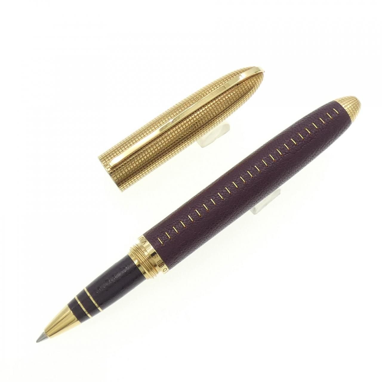 極美品】ルイヴィトン ボールペン ドックキュイール ネイビー ローラー