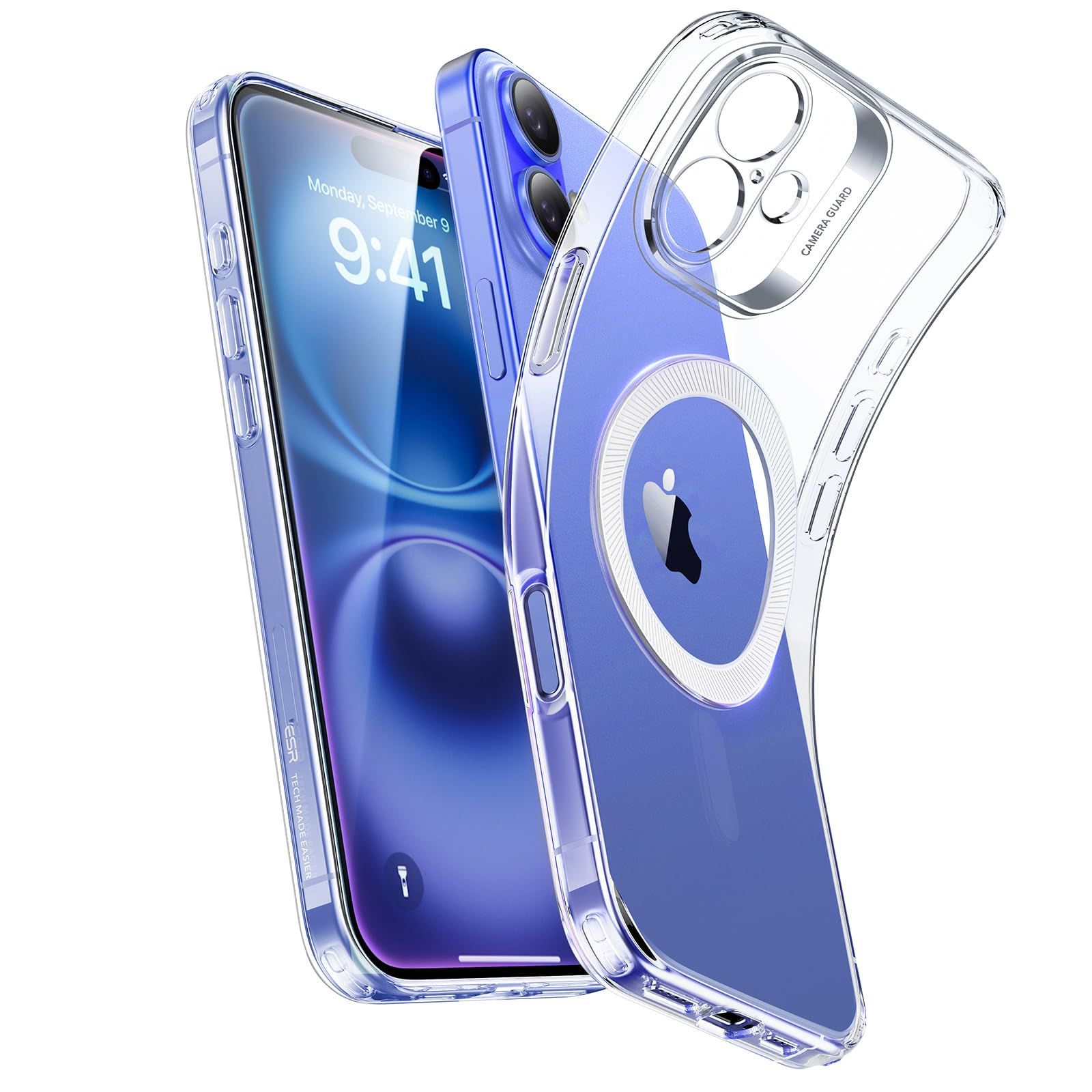 iPhone 16 【極薄u0026黄変対策】ESR ケース MagSafe対応 カメラ保護 耐衝撃薄型カバー 黄ばみ防止 耐傷性 いphone16専用マグネットスマホケース iPhone16 ケース対応 アイフォン16 ケース Zeroシリーズ 