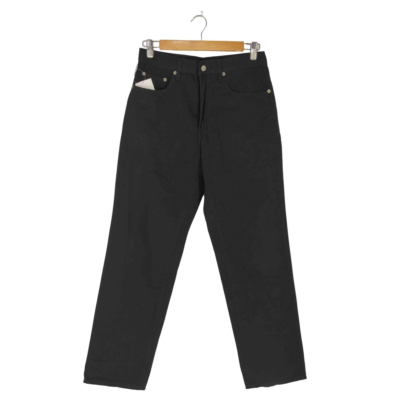 ポロジーンズカンパニーラルフローレン POLO JEANS COMPANY RALPH LAUREN 星条旗パッチ リラックス ストレート ブラック デニムパンツ メンズ  33×38
