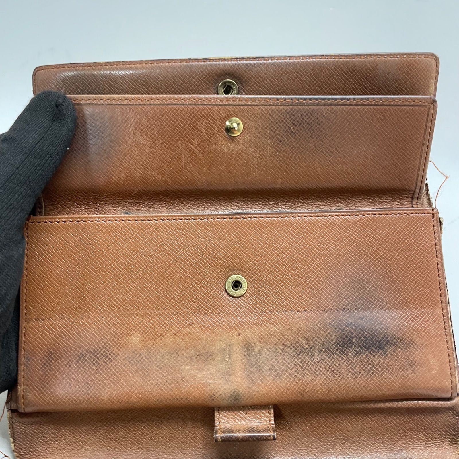 美品　ルイヴィトン　インターナショナル　モノグラム　三つ折り長財布 2263 LOUIS VUITTON ルイヴィトン モノグラム 長財布