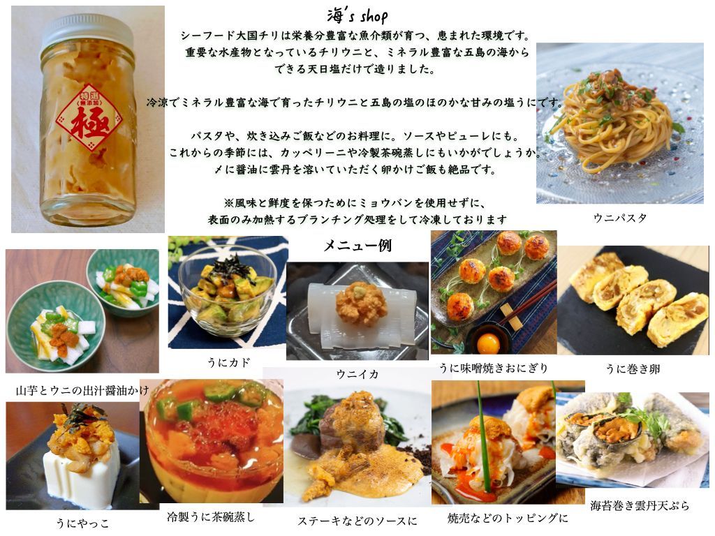 無添加うに・最高級塩雲丹 50g 1本1990円送料込 - メルカリ 無添加うに・最高級塩雲丹 50g 1本1990円送料込 - メルカリ