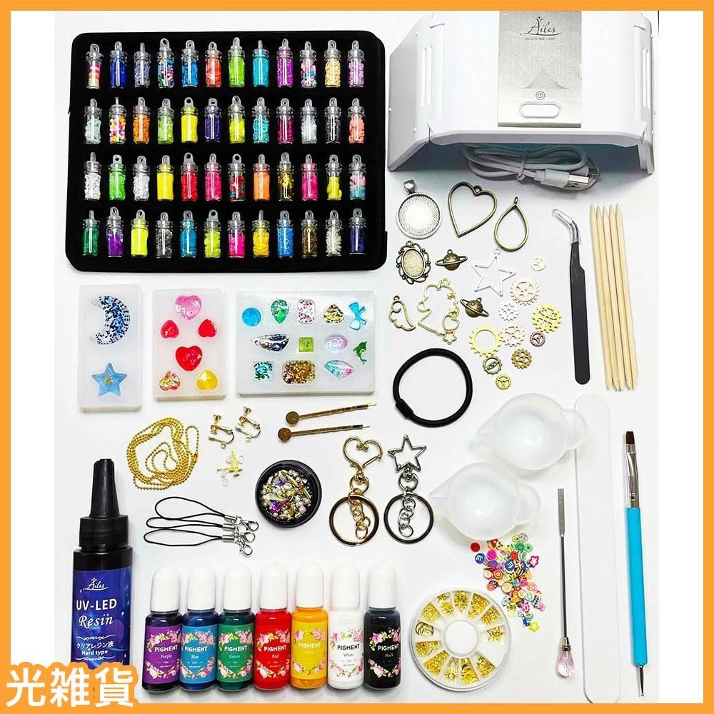 最終値下げ！Lumiellaレジン初心者セットUVライトシリコンモールドヒーター : リュミエラ初心者向け簡単に始められる UV レジン