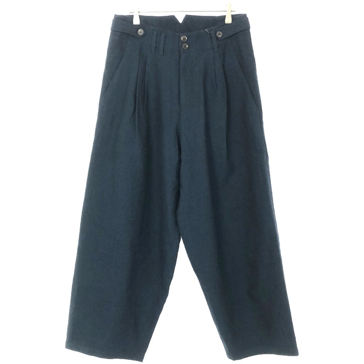 YANTOR ヤントル 23AW Turquoise Wool 2tuck Wide Pants 2タックウール  