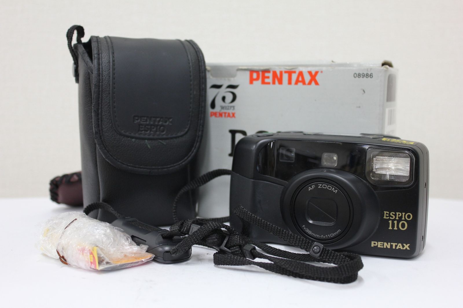 元 き ペンタックス Pentax ESPIO 110 ブラック 38 mm 75 years コンパクトカメラ e 3124