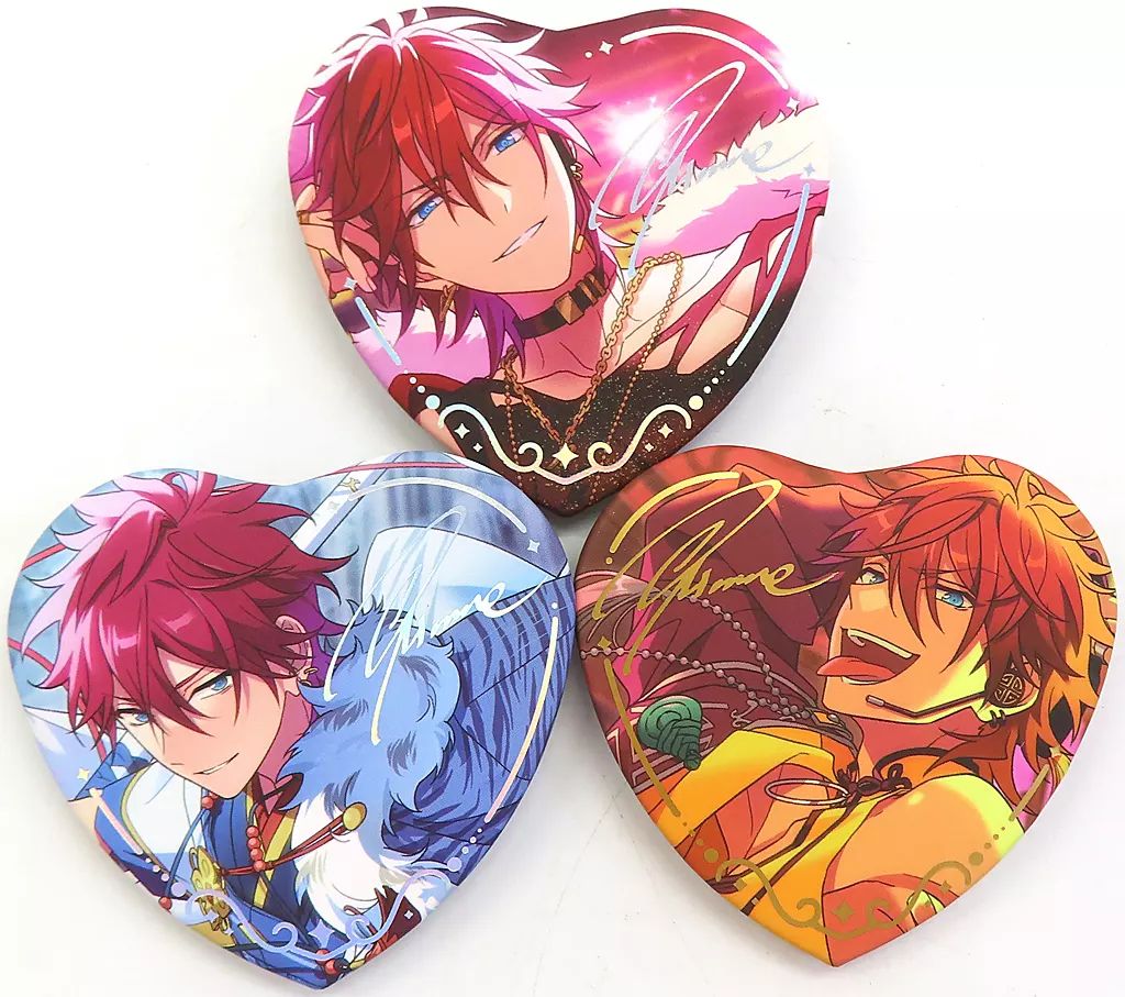 中古】バッジ・ビンズ 天城燐音 傾心缶バッジ(3個セット) 「あんさん