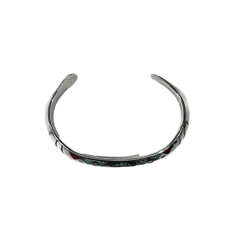 Navajo ナバホ族 Ray B インレイ バングル インディアンジュエリー INDIAN JEWELRY NAVAJO ナバホ族 Ray.B(レイ・ビー)作 バングル