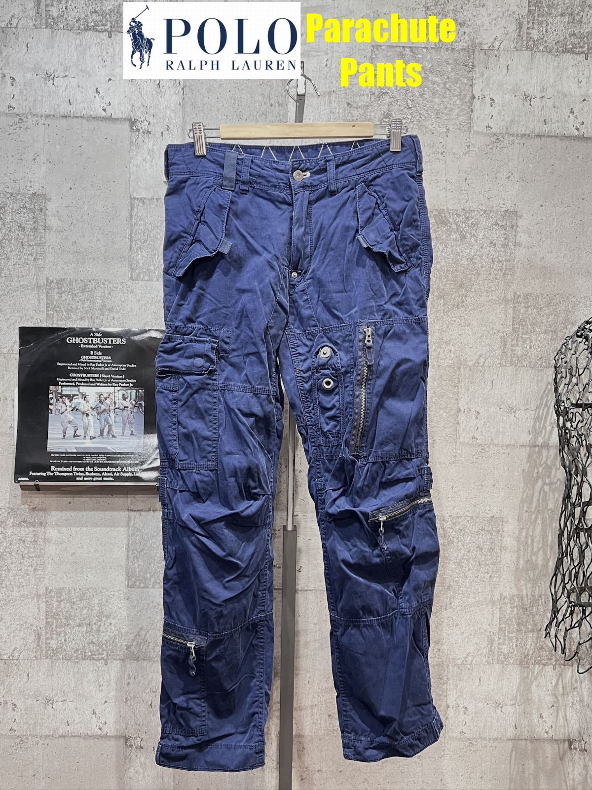 ポロラルフローレン パラシュートパンツ 30/30 ネイビー POLO