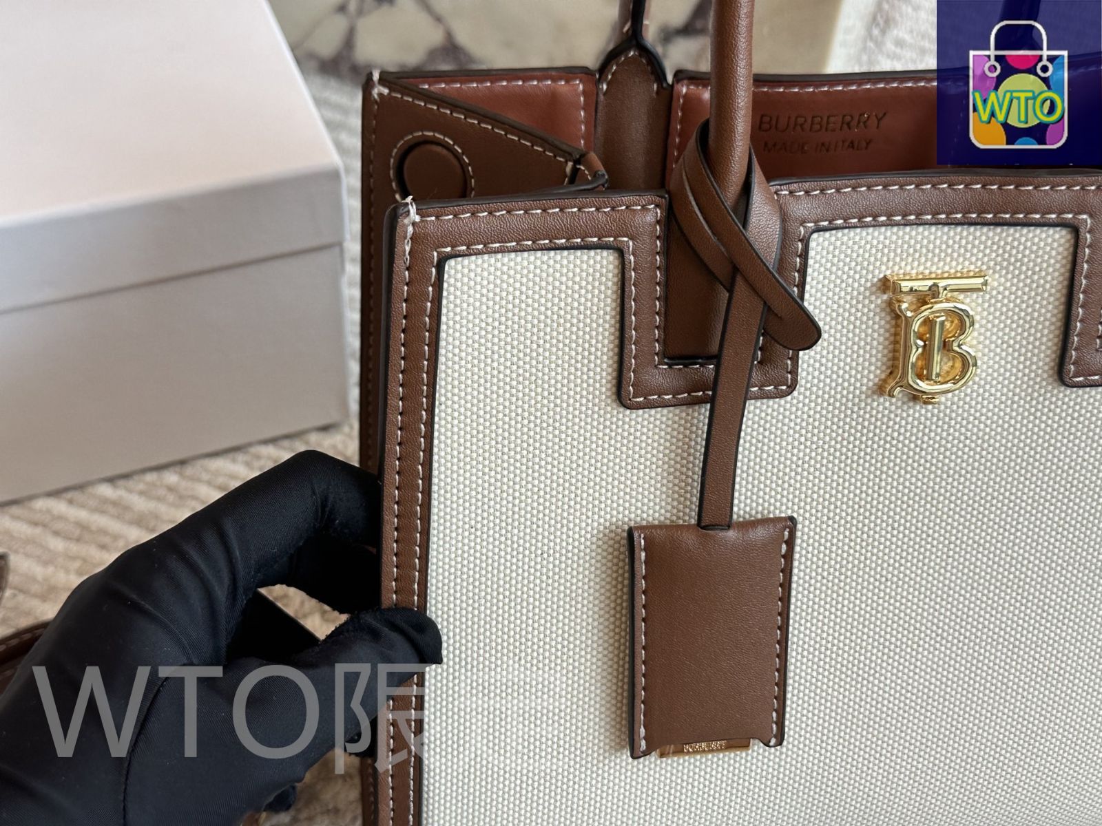 今日特価】Burberry バーバリー ハンドバッグ ヴィンテージ風で
