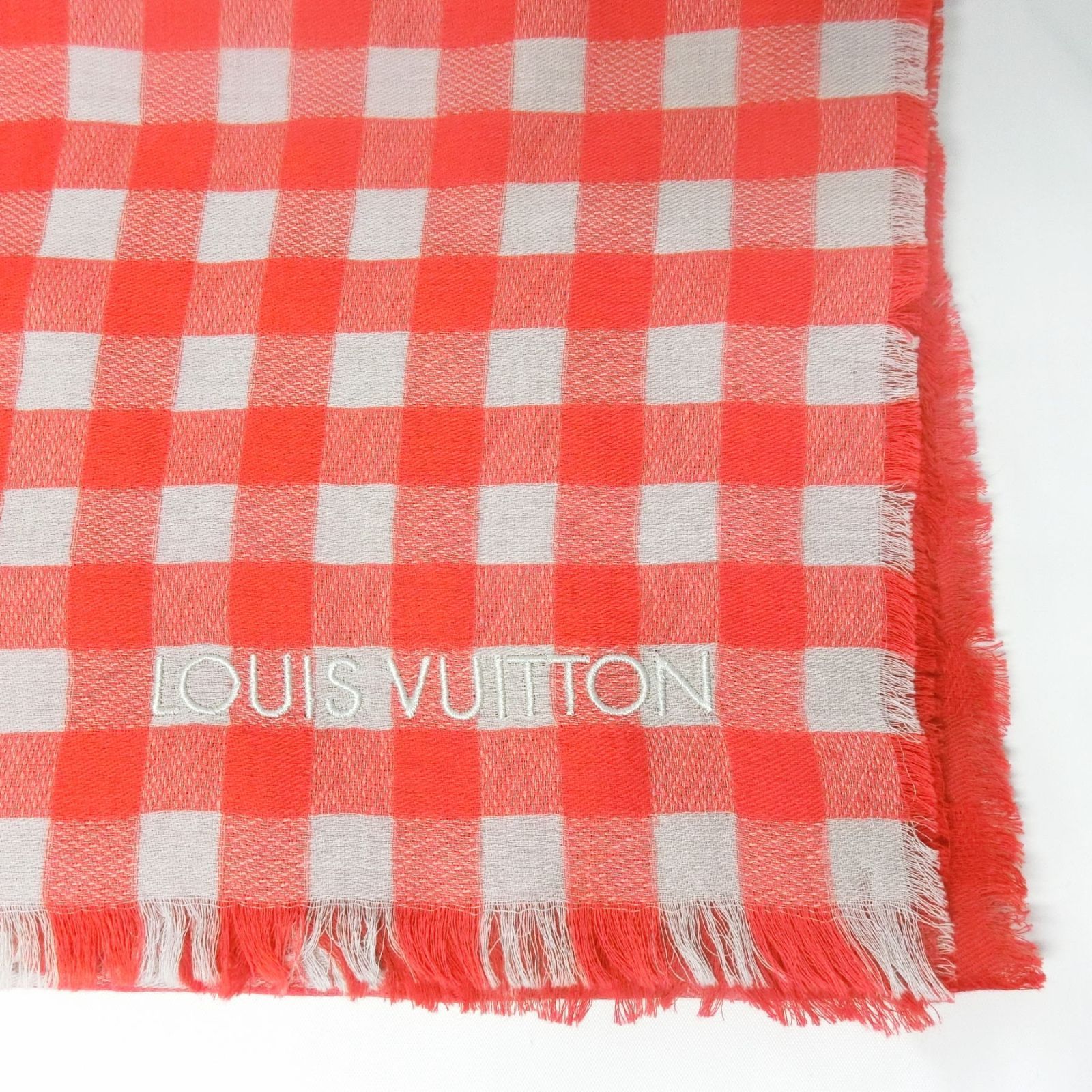 ルイ・ヴィトン LOUIS VUITTON ストール マサイ チェック グラデ ルイ・ヴィトン LOUIS VUITTON ストール マサイ チェック グラデ