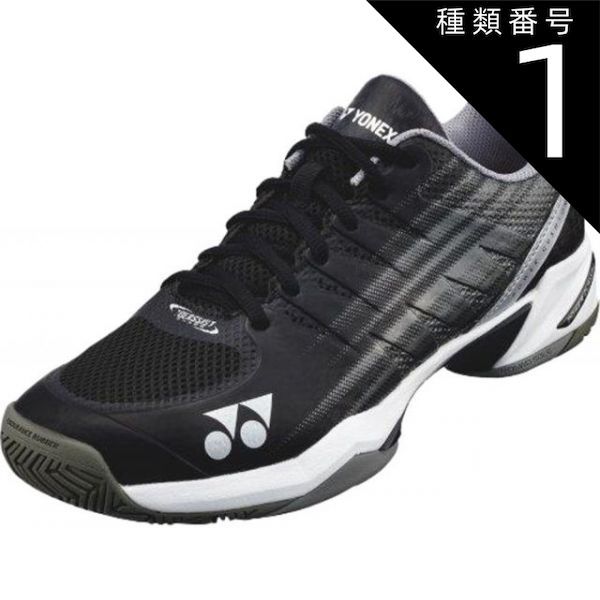 種類1：ﾌﾞﾗｯｸ/ｼﾙﾊﾞｰ/22.0(4550086846819) Yonex(ヨネックス) SHTTAC パワークッションチームAC ヨネックス YONEX テニス シューズ オールコート用 初〜中級者向け パワークッションチームAC