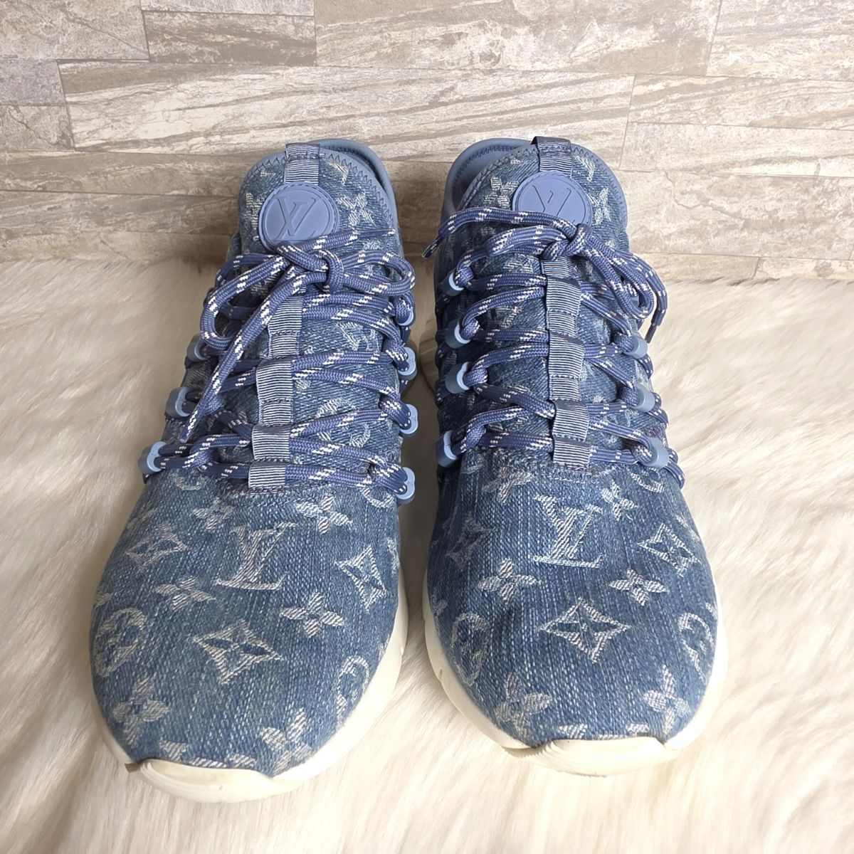 LOUIS VUITTON ルイヴィトン ローカット モノグラムデニム ファスト