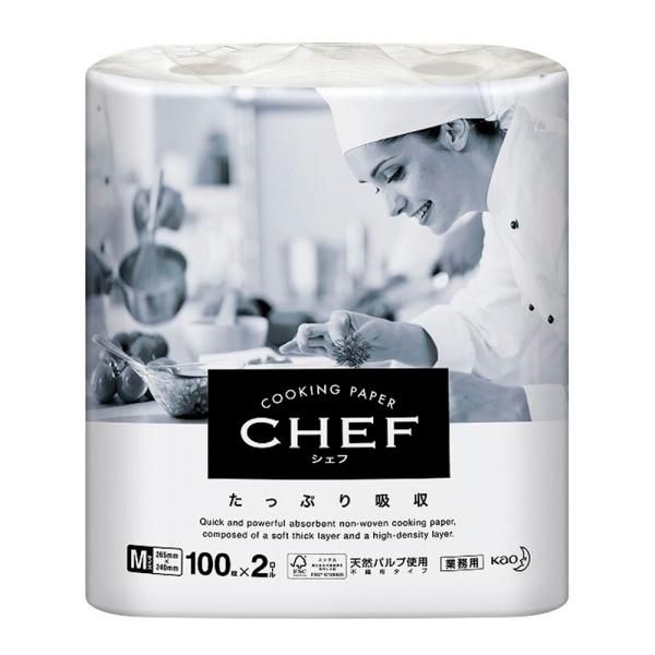 3営業日で発送 花王 ＣＨＥＦ たっぷり吸収Ｍ １２ロール入 XSH1402