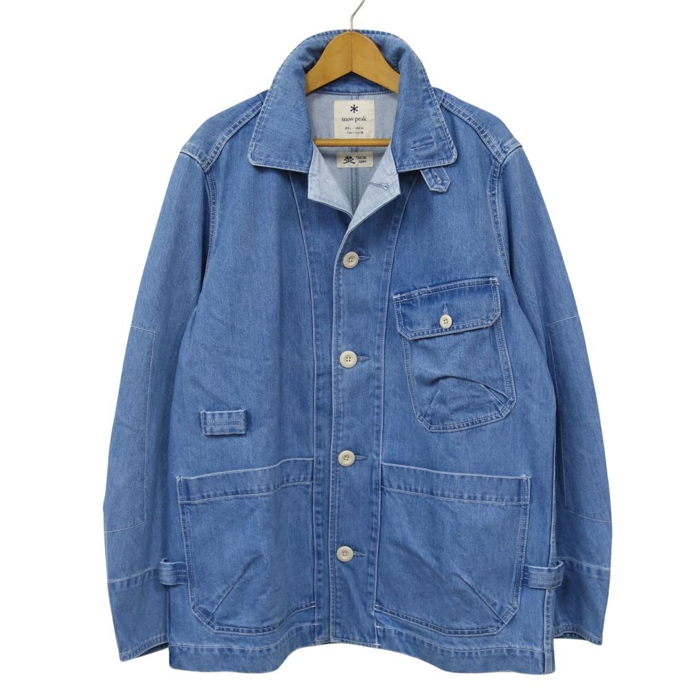 極美品 スノーピーク peak TAKIBI Denim Jacket デニム ジャケット TAKIBI 焚き火 JK-20SU121 キャンプ アウトドア L 極美品 スノーピーク snowpeak TAKIBI Denim Jacket デニム ジャケット
