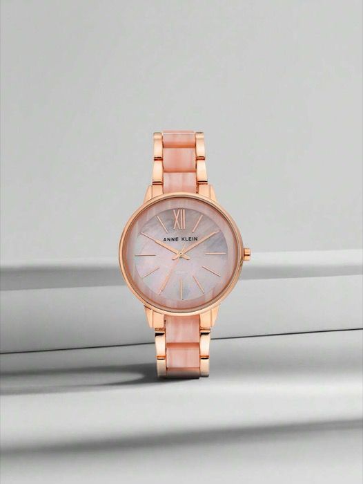 腕時計 レディース クォーツ 女性用 ローズゴールド クォーツブレスレット腕時計 ライトピンク マザーオブパール ダイヤル 丸型アナログ時計 レディース用 調整 なピンクレジンブレスレット 防水時計 |1412P