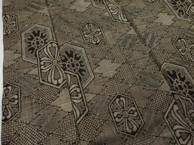 平和屋着物○希少 本場大島紬 龍郷絣 正絹 逸品 未使用 CAAS7128yc