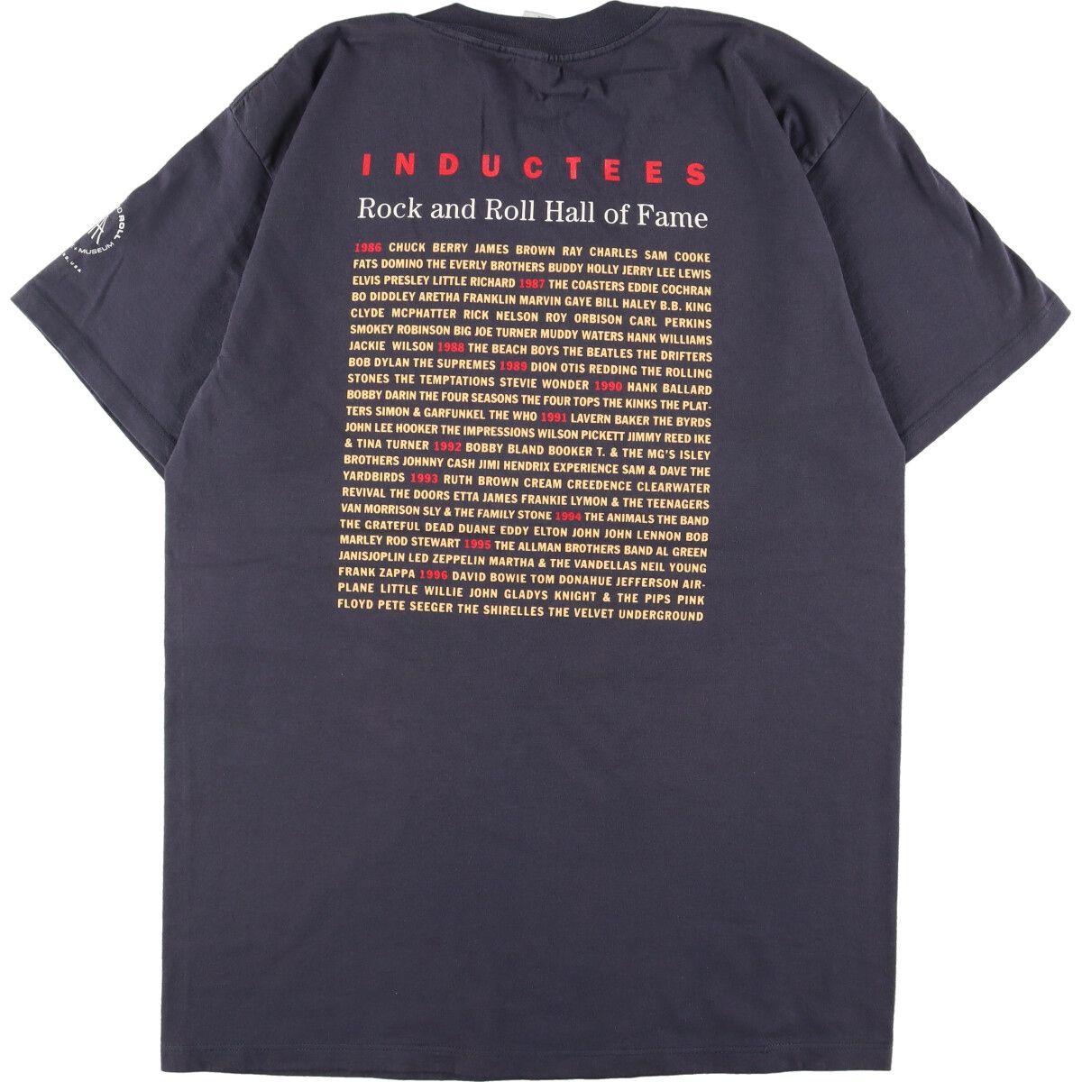 古着 90年代 FL Robinson ROCK AND ROLL HALL OF FAME 両面プリント バンドTシャツ バンT USA製 メンズL  ヴィンテージ/eaa329481 - メルカリ