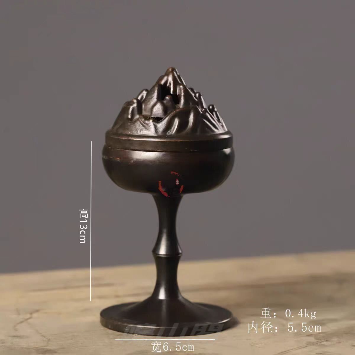 博山香爐 古卓上の盤香用香炉 古典的な茶席の陳設置物WP 109