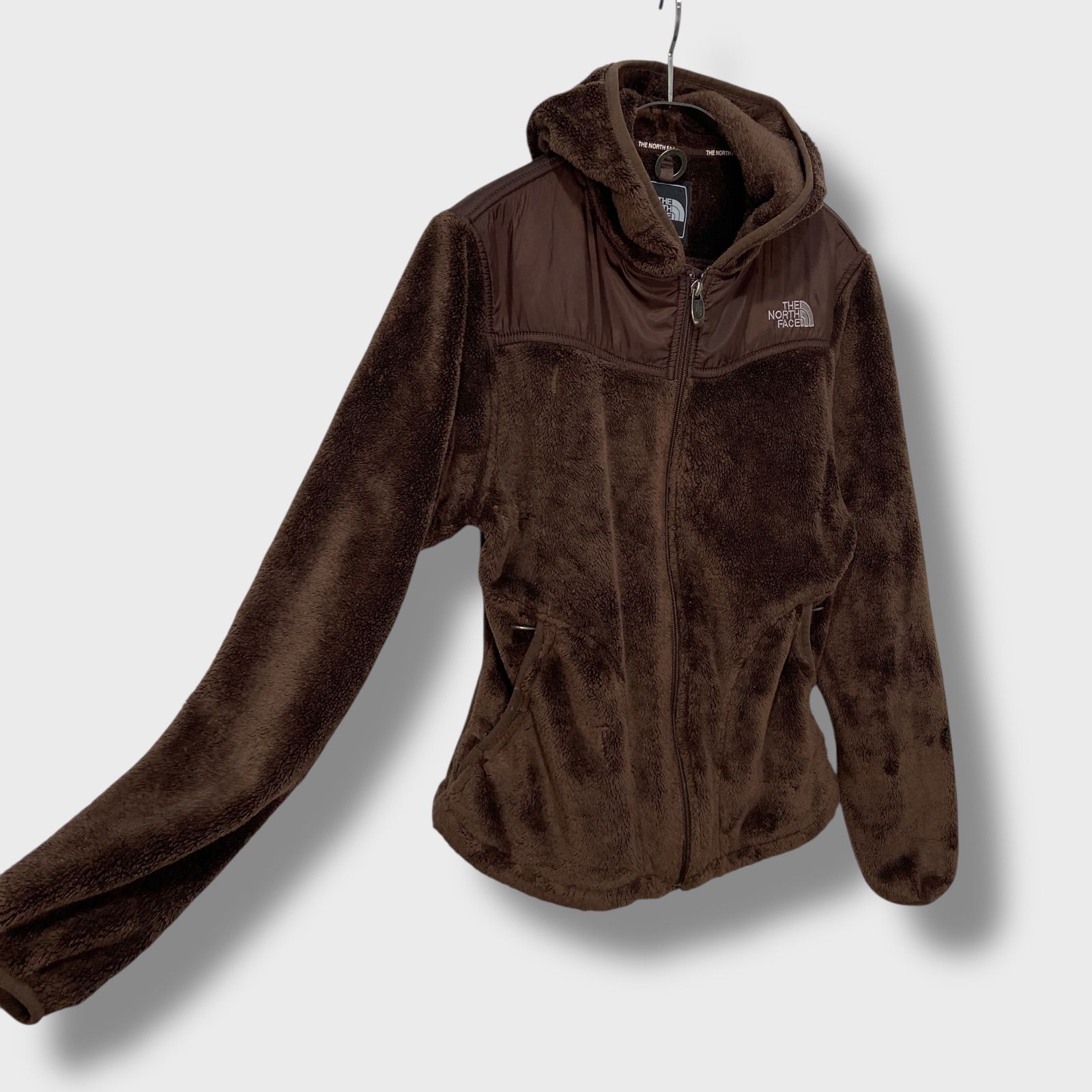 ☆THE NORTH FACE☆ボアフリースパーカー☆フルジップ☆ブラウン☆S 