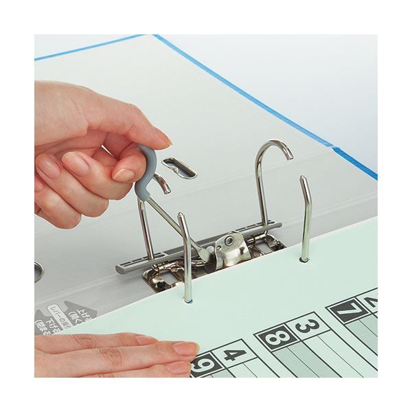 まとめ コクヨレバッチファイル A4タテ 2穴 680枚収容 68mmとじ 背幅93mm シルバー フ-AL200C 1冊 ×5セット