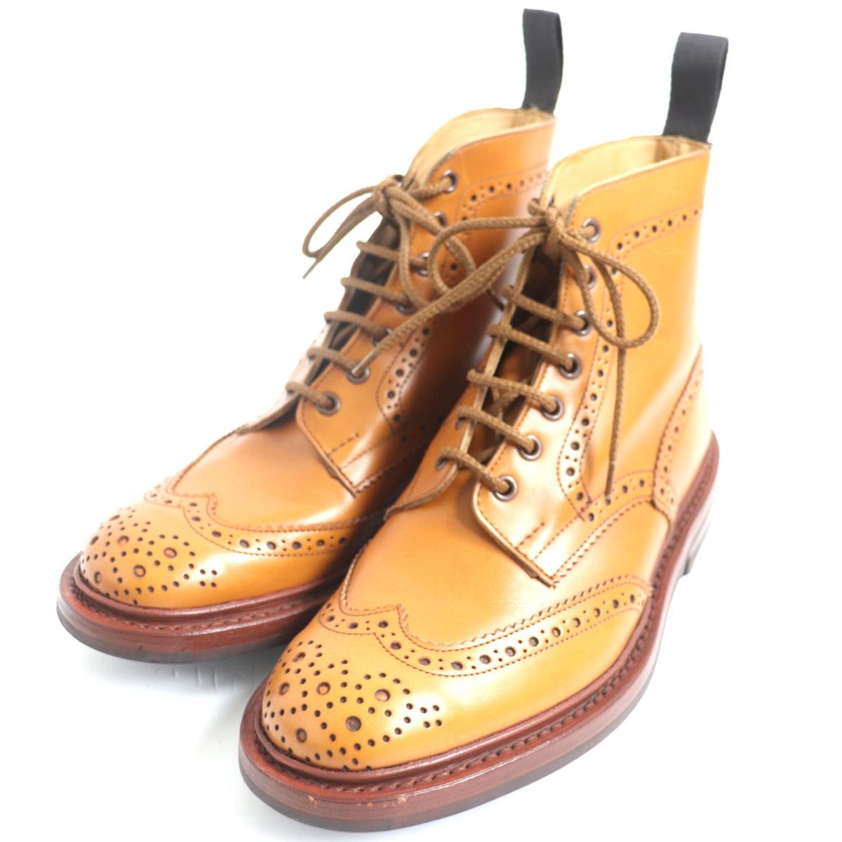 極美品▽Tricker's トリッカーズ M2508 MALTON ウィングチップ レザー