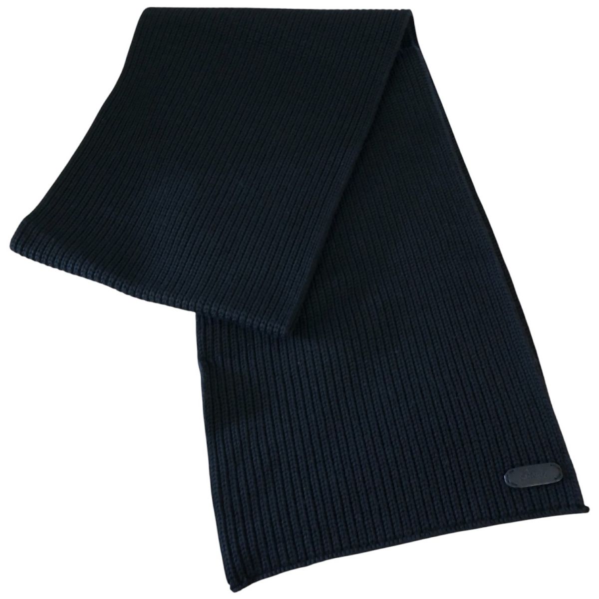 ブリオーニ Brioni Knit Scarf O3MB0LO1K221000 メンズ レディース スカーフ マフラー ブラック T10423123