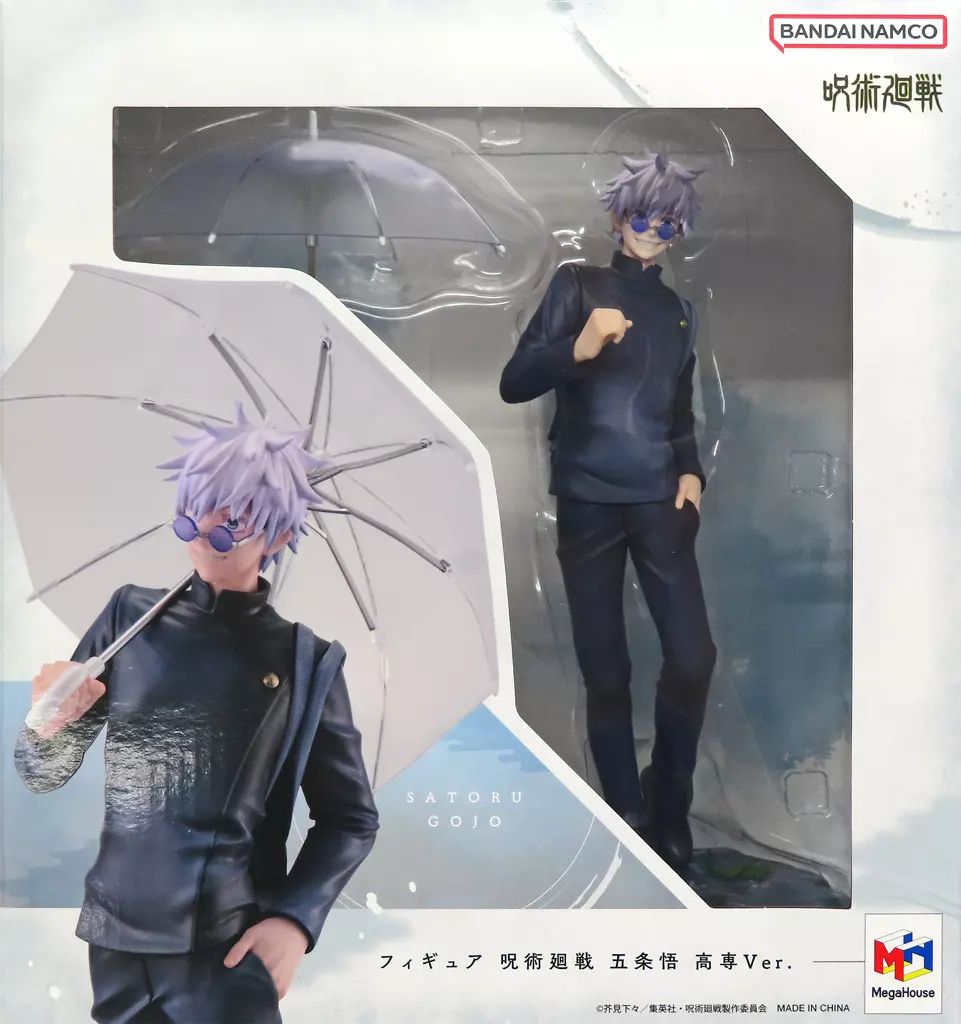 新品未開封 呪術廻戦 フィギュア 五条悟 懐玉・玉折　高専 ED メガハウス 中古】フィギュア 五条悟 高専Ver. 「呪術廻戦 懐玉・玉折」 塗装済み