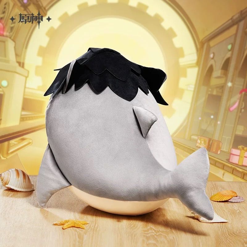 原神・公式 ぬいぐるみ クッション リオセスリ サメ - メルカリ