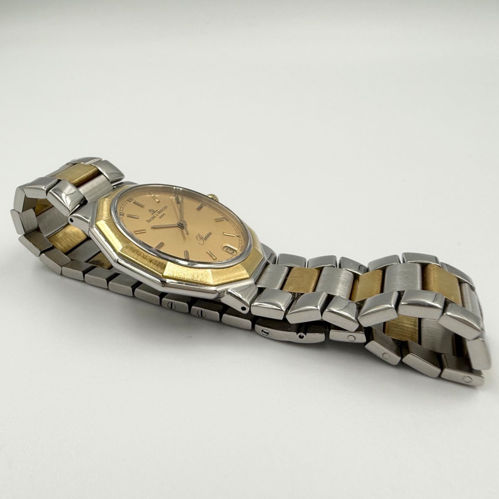 ボーム＆メルシェ Baume & Mercier 5131.3 リビエラ デイト YGコンビ 